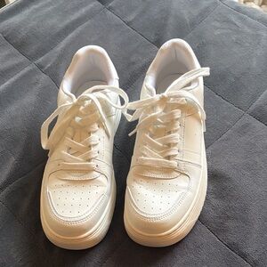 Classic White Sneakers Size 8